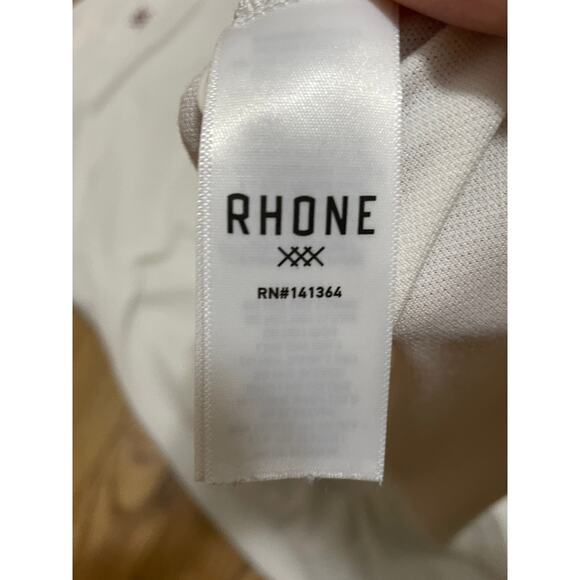 RHONE White Commuter Long Sleeve Polo Shirt XXL - Picture 5 of 9